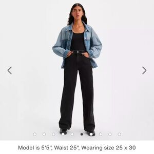 Levi’s Ribcage Wide Leg Jeans 28x32